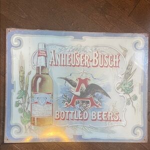 Anheuser-Busch Bottled Beers Sign